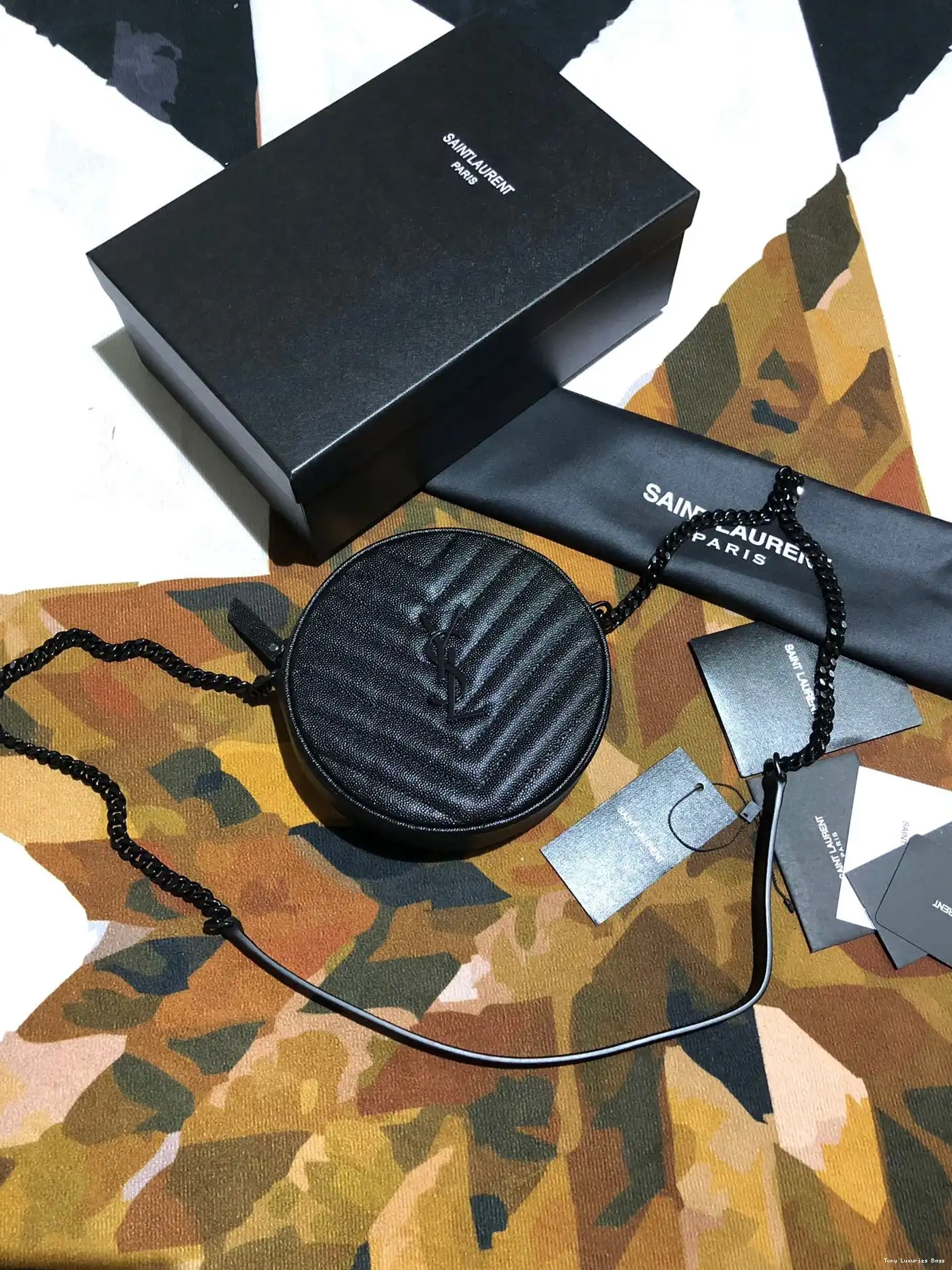 Tony Luxuries YSL VINYLE ROUND BAG CAMERA 0702